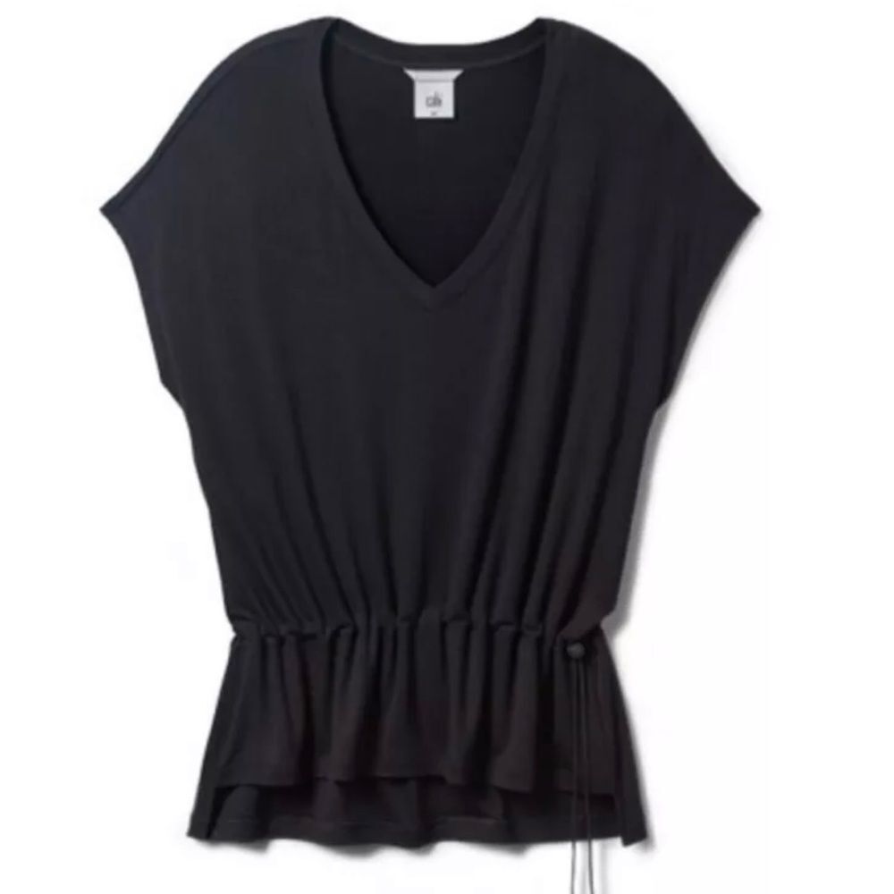 Cabi Atc Formal Tee Drawstring Bottom In Black Wo… - image 2